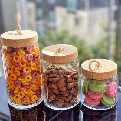 بانکه ادویه درب چوبی مدل WOODY برند پاشاباغچه