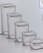 بانکه حبوبات 5 تایی اکرولیک VIP AHMET