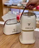 خرید و قیمت جا دستمال و سطل زباله رو میزی SMILE