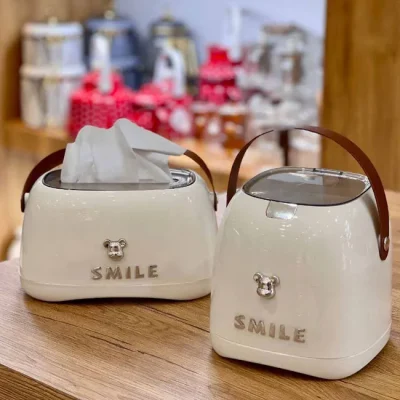 خرید و قیمت جا دستمال و سطل زباله رو میزی SMILE