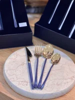خرید و قیمت سرویس قاشق و چنگال 6 نفره 24 پارچه رزهوم Roze home
