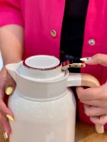 خرید و قیمت فلاسک استیل دسته طرح چوب Feenik