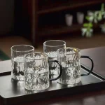 خرید و قیمت ماگ پیرکس دفرمه دسته رنگی وارداتی