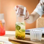 خرید و قیمت پارچ شب پیرکس شیاردار وارداتی