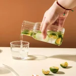خرید و قیمت پارچ شب پیرکس شیاردار وارداتی