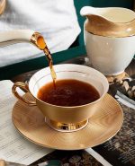 خرید و قیمت چایخوری جفتی طلاکوب ROYAL CLASSIC