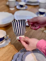 خرید و قیمت ست سرویس غذاخوری ترک Striped blue برند kitart