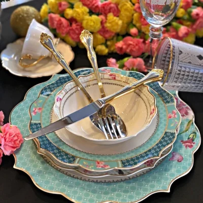 خرید و قیمت سرویس غذاخوری 24 پارچه pink & more