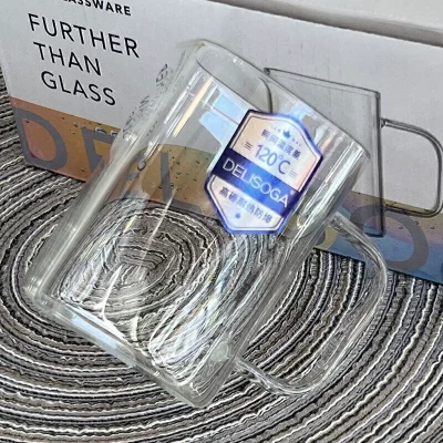 خرید و قیمت فنجان مربع پیرکس DELI GLASS
