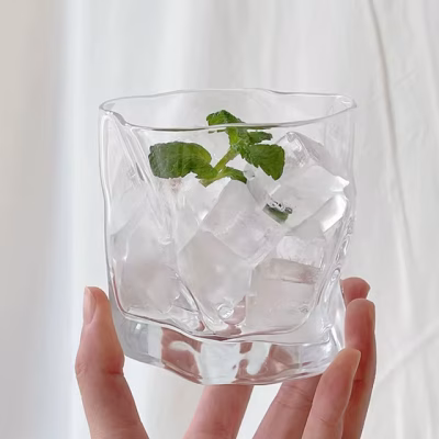 خرید و قیمت نیم لیوان دفرمه برند DELI GLASS