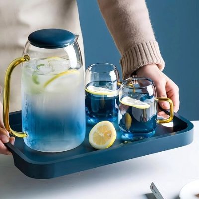 خرید و قیمت پارچ پیرکس رنگی آنتی شوک وارداتی