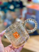 خرید و قیمت ماگ دسته حلقه ای deli glass
