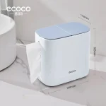 خرید و قیمت جا دستمال و سطل زباله رو میزی ECOCO