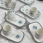 خرید و قیمت ست قهوه خوری مدل چشم نظر آجار ACAR