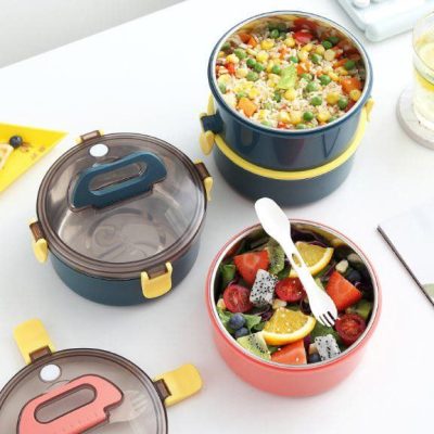 خرید و قیمت ظرف غذای دو طبقه وارداتی