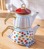 خرید و قیمت کتری قوری لعابی آجار مدل CORA-XAP-09100