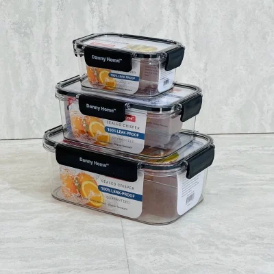 خرید و قیمت ظرف نگهدارنده اکرولیک مستطیل دنی هوم danny home