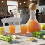 خرید و قیمت تنگ و نیم لیوان هفت پارچه DELI GLASS