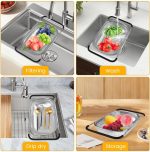 خرید و قیمت سبد سینک استیل دسته کشویی یونیک