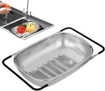 خرید و قیمت سبد سینک استیل دسته کشویی یونیک