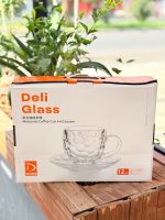 خرید و قیمت ست استکان نعلبکی meteorite دلی گلس DELI GLASS