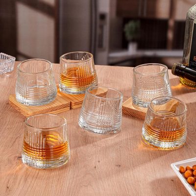 خرید و قیمت نیم لیوان چرخشی خطی دلی گلس DELI GLASS