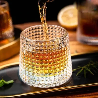 خرید و قیمت نیم لیوان چرخشی طرح دار دلی گلس DELI GLASS