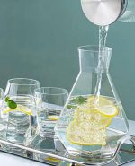 خرید و قیمت تنگ و نیم لیوان شش ضلعی دلی گلس DELI GLASS