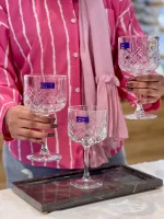 خرید و قیمت دسر خوری و بستنی خوری پایه دار طرح تایملس دلی گلس DELI GLASS