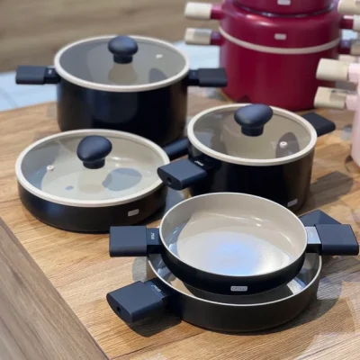 قیمت و خرید سرویس قابلمه سرامیکی 8 پارچه آرو AROW