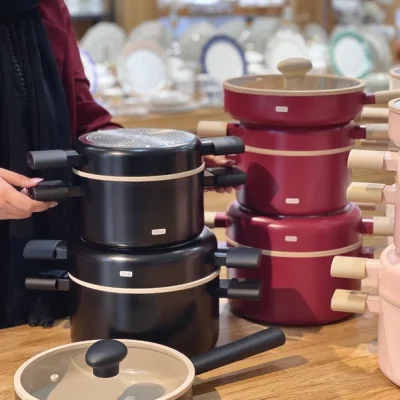 قیمت و خرید سرویس قابلمه سرامیکی 8 پارچه آرو AROW