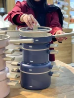 قیمت و خرید سرویس قابلمه سرامیکی 8 پارچه آرو AROW