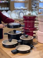 قیمت و خرید سرویس قابلمه سرامیکی 8 پارچه آرو AROW