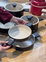 قیمت و خرید سرویس قابلمه سرامیکی 8 پارچه آرو AROW