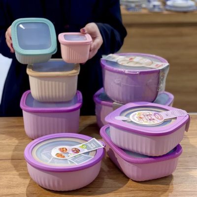 خرید و قیمت ظرف نگهدارنده 4 تایی رنگی وارداتی