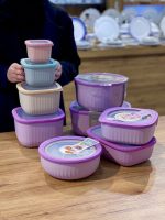 خرید و قیمت ظرف نگهدارنده 4 تایی رنگی وارداتی