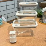 خرید و قیمت ظرف نگهدارنده پیرکس وکیوم دار 3 تایی AROW