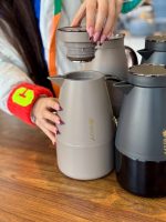 خرید و قیمت فلاسک استیل بدنه اکریلیک برند MIXFF