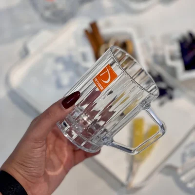 خرید و قیمت لیوان دسته دار طرح مولین برند دلی گلس DELI GLASS