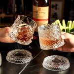 خرید و قیمت لیوان کریستال چرخشی طرحدار وارداتی