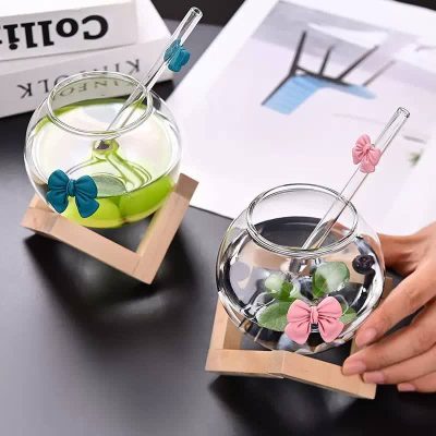 خرید و قیمت ماگ پیرکس پایه بامبو پاپیونی وارداتی