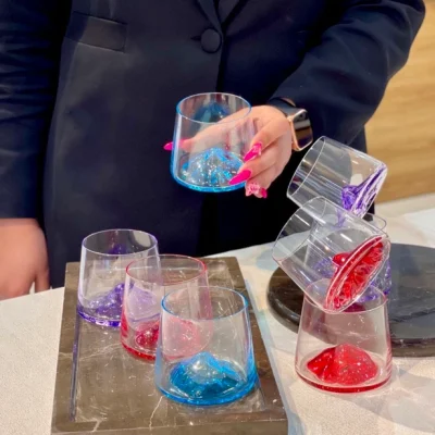 خرید و قیمت نیم لیوان کوه یخ رنگی دلی گلس DELI SOGA