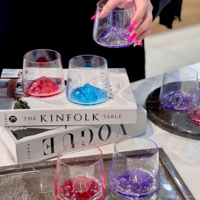 خرید و قیمت نیم لیوان کوه یخ رنگی دلی گلس DELI SOGA