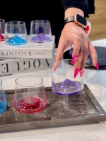 خرید و قیمت نیم لیوان کوه یخ رنگی دلی گلس DELI SOGA