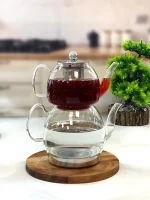 خرید و قیمت کتری قوری پیرکس کف استیل مدل LINDA آرو AROW