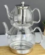 خرید و قیمت کتری قوری پیرکس کف استیل مدل LINDA آرو AROW