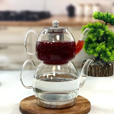 خرید و قیمت کتری قوری پیرکس کف استیل مدل LINDA آرو AROW