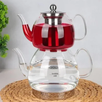 خرید و قیمت کتری قوری پیرکس کف استیل مدل LINDA آرو AROW