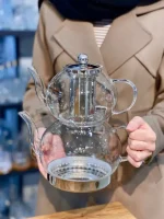 خرید و قیمت کتری قوری پیرکس کف استیل مدل NORA آرو AROW