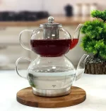 خرید و قیمت کتری قوری پیرکس کف استیل مدل NORA آرو AROW